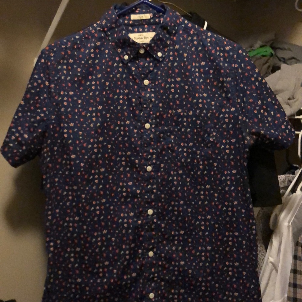 Patterned Casual Button Down